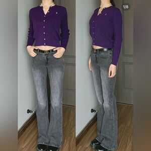 Ralph Lauren Purple Cardigan
